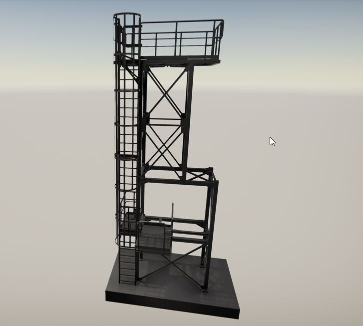 Stahlbau Becherwerksturm